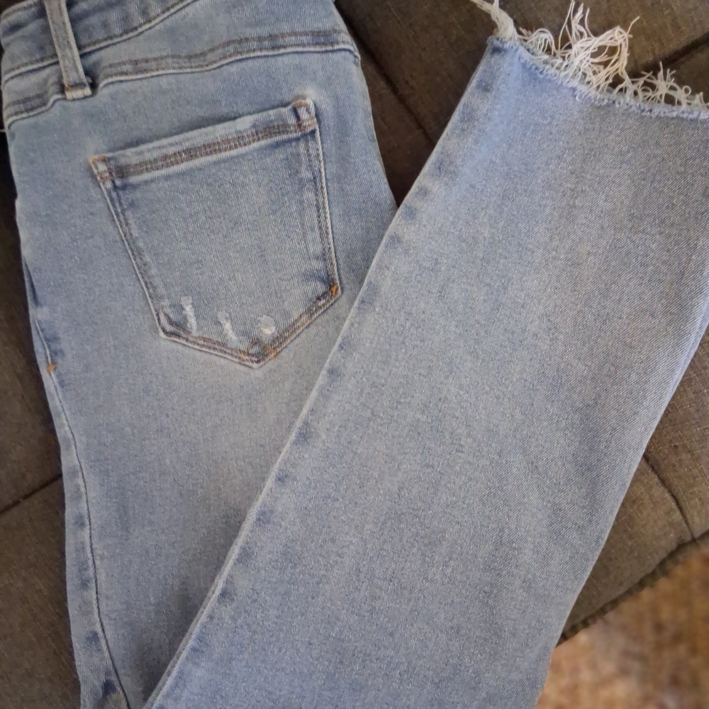 1822 Denim Light Blue Ankle Jeans